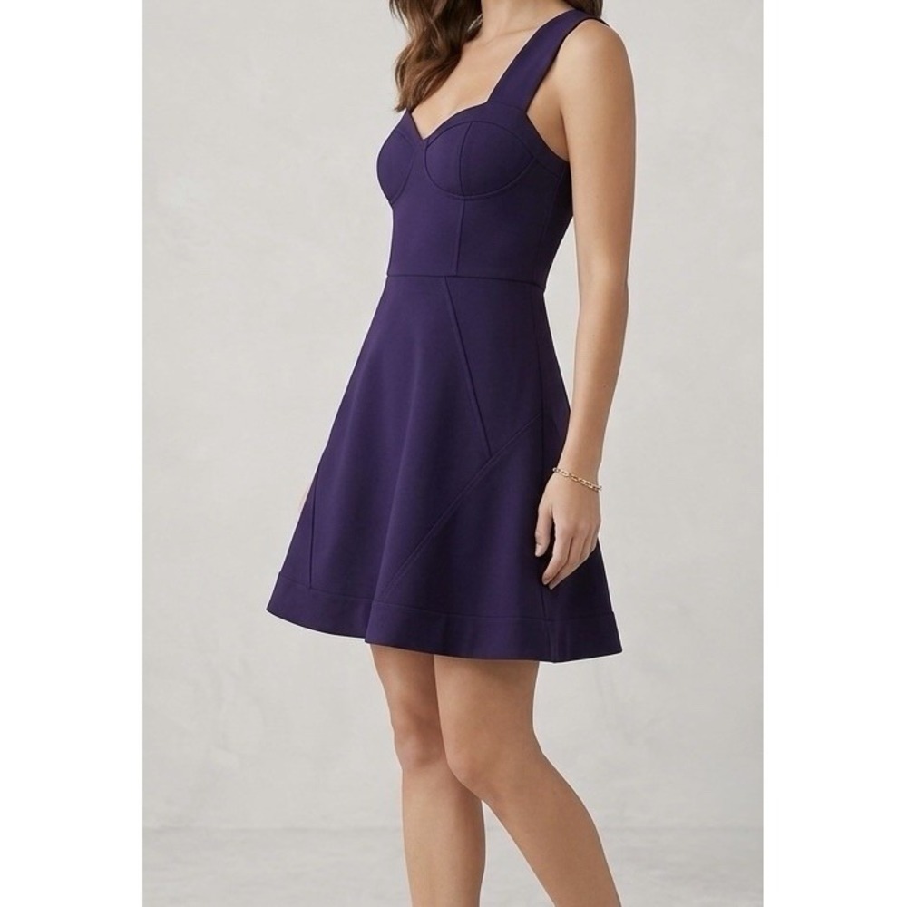 Rebecca Minkoff Purple Bustier Sweetheart Neck Cocktail Dress Size 4